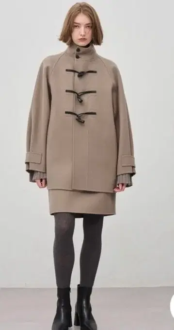 [ 새상품, 미사용 ] uncrave 멜톤 리버 미들 더플 코트