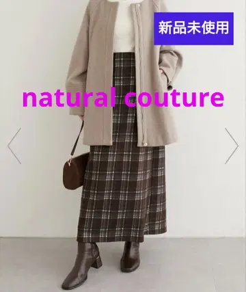 모듬 체크 펜슬 스커트*브라운 계열 기타