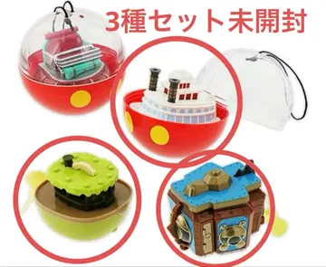 디즈니 캡슐 토이 가챠 스이 스이 보트 3종 세트