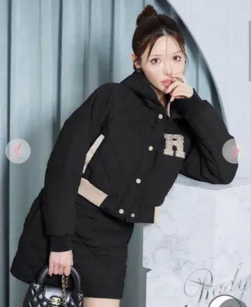 레이디 R 자수 퀼팅 셋업