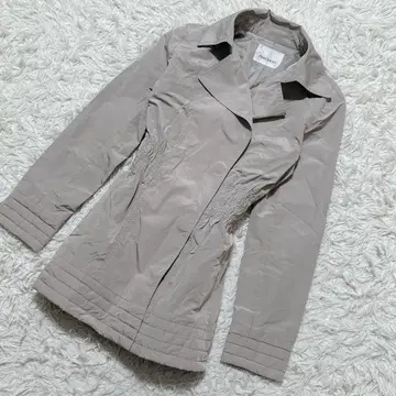 [ c6919 ] REBONDIR 트렌치코트 긴팔 그레이