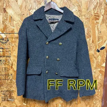 45rpm 울 피 코트 그레이 더블 브레스트