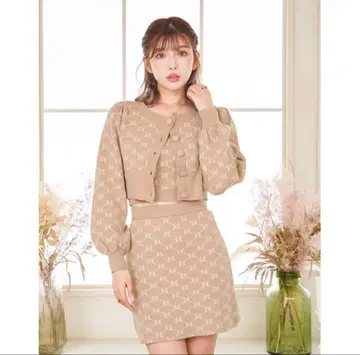 darich 다리치 DD 모노그램 니트 앙상블