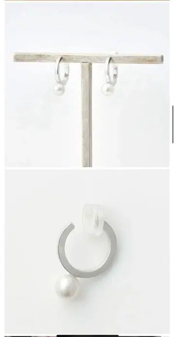 WOJE Core 귀찌 펄 Silver925