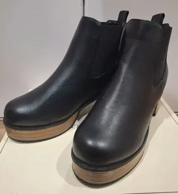 사이드 고어 부츠 블랙 여성용 24~24.5cm