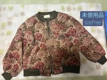 somari 꽃무늬 점퍼 프리 사이즈