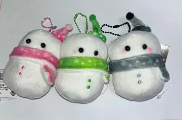 최애색 컬러 행복의 눈사람 마스코트 핑크&그린&블랙