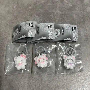 [ 3개 세트 ] 복슬복슬 스노우 표시 액세서리 마이멜로디 쿠로미 키티