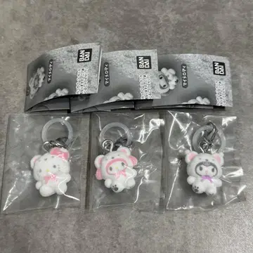 [ 3개 세트 ] 복슬복슬 스노우 표시 액세서리 마이멜로디 쿠로미 키티