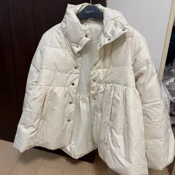 [ 새상품 ] coca 워셔블 충전솜 스탠드 카라 플레어 블루종