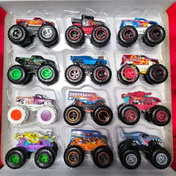 Hot Wheels 몬스터 트랙 12대 세트