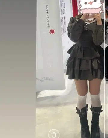 부케 3단 티어드 op 원피스