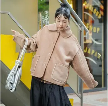 카라 부착 리버서블 코듀로이 보아 자켓