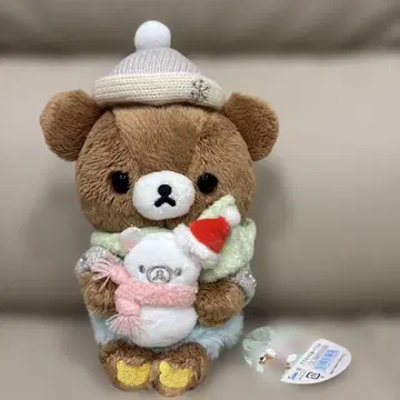 갈색 곰돌이 크리스마스 봉제 인형