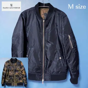 새상품급 nano universe 리버서블 MA-1 다운 패딩 자켓 M