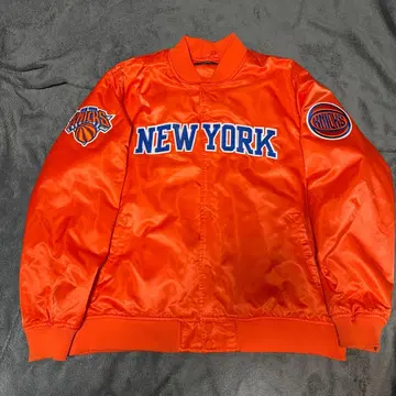 PRO 2XL 오렌지 바시티 자켓 NEW YORK Knicks