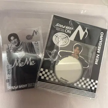 메구로 렌 SnowMan ON 미러 스티커 클리어 스티커 공식 굿즈