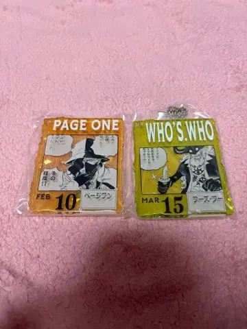 원피스 베이스샵 복권 아크릴 블록 참상 페이지 원 후즈후