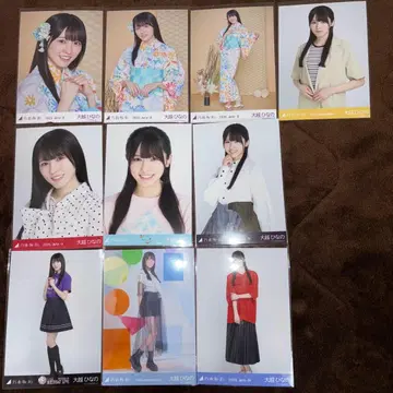 노기자카46 브로마이드 오고시 히나노 묶음 판매 10장 세트