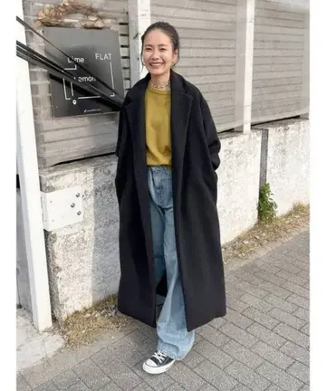 [ 새상품급 ] Ungrid 루즈 실루엣 체스터 코트