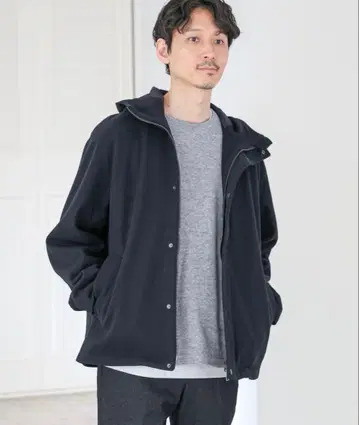 GLOBAL WORK 경량 스트레치 블루종 네이비 S 사이즈 미사용