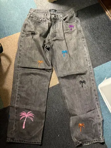 XLARGE 데님 블랙 블랙 데님 콜라보