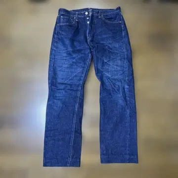 DENIME 스트레이트 데님 다크 블루