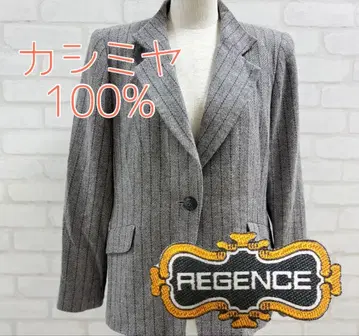 새상품급 REGENCE 캐시미어 100% 스트라이프 테일러드 자켓