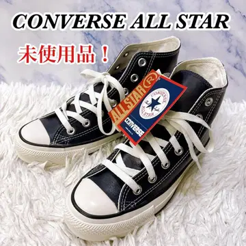 미사용품 컨버스 올스타 올리브 그린 가죽 네이비 24.5