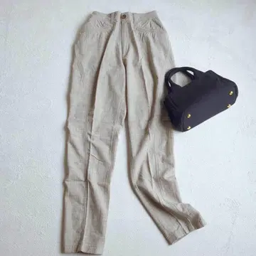 로페 센터 프레스 테이퍼드 팬츠 턱 스트레이트 오피스 60-86