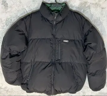 XLARGE 다운 자켓 블랙 그린