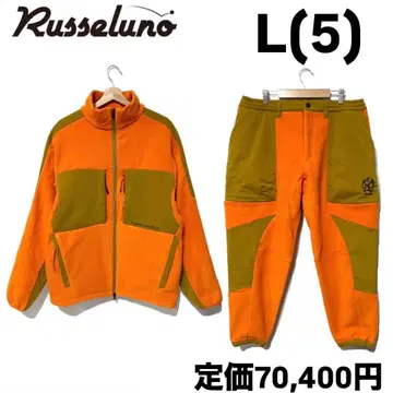 러셀노 골프 마이크로 플리스 블루종 셋업 오렌지 L 5