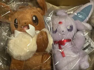 이브이 컬렉션 봉제 인형 이브이와 에브이