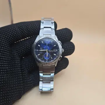 WAKO 자동 와인딩 손목시계 파란색 다이얼