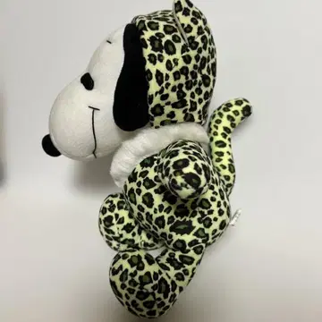 레오파드 무늬 스누피 봉제 인형 레어