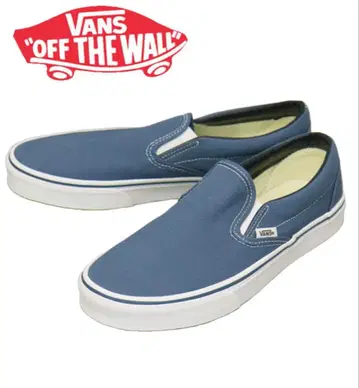 새상품 VANS classic Slip-On 네이비 27.5cm