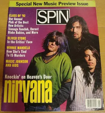 해외 잡지 SPIN 스핀 1992년 1월호 NIRVANA 닐바나