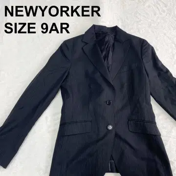 뉴요커 스트라이프 테일러드 자켓 블랙 포멀 (55)