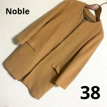 Noble 노카라 코트 캐시미어 울 베이지 집업 M