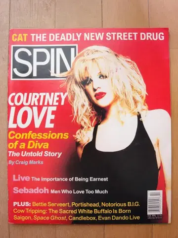 해외 잡지 SPIN 스핀 코트니 러브 커트 코번 NIRVANA