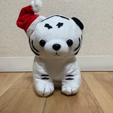 화이트 타이거 봉제 인형 복권 크리스마스 버전