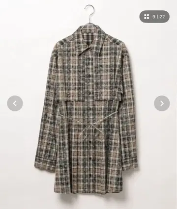 PAGEBOY 더스티 체크 미니 원피스