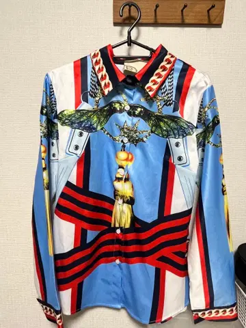 긴팔 셔츠 로코코풍 패턴 셔츠