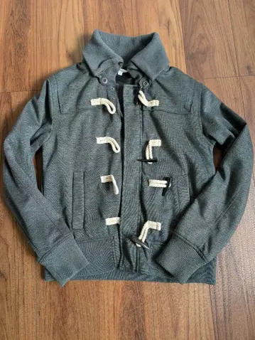 FULL LIFE 그레이 더플 코트 사이즈 2