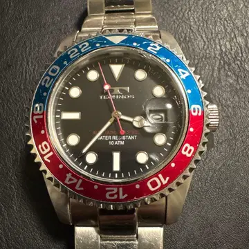 펩시 컬러 TECHNOS 손목시계 10 ATM 방수