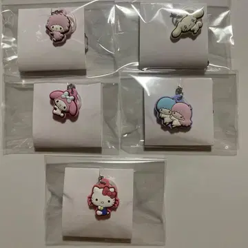 산리오 더블 참 구미 메지루시 액세서리