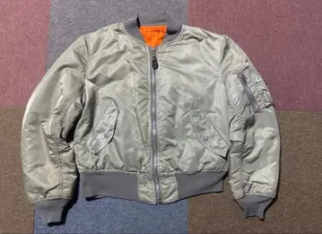 ALPHA MA-1 USA 90s M 그레이 밀리터리 자켓