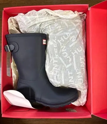 23cm HUNTER 블랙 장화 인솔 포함