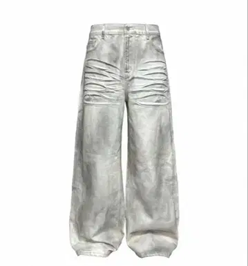 jaded london 데님 와이드 레그 팬츠