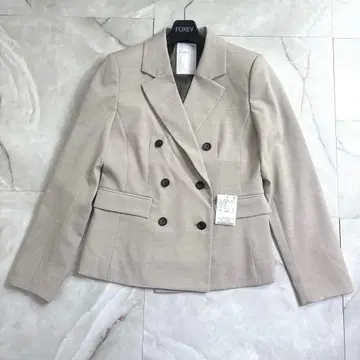 미사용 2023 노블 컴팩트 테일러 더블 자켓 베이지 38